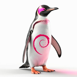 pingüino linux debian
