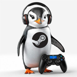 pingüino linux steamos